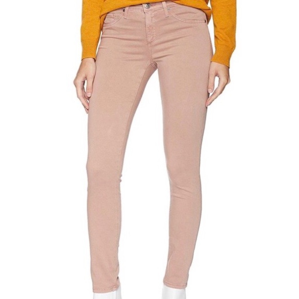 AG Adriano Goldschmied Womens The Legging Ankle Super Skinny Jeans Nude size 26